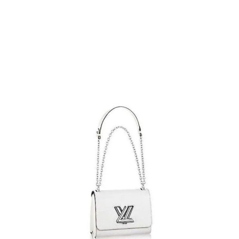 1984 - Twist Handbag With Chain White