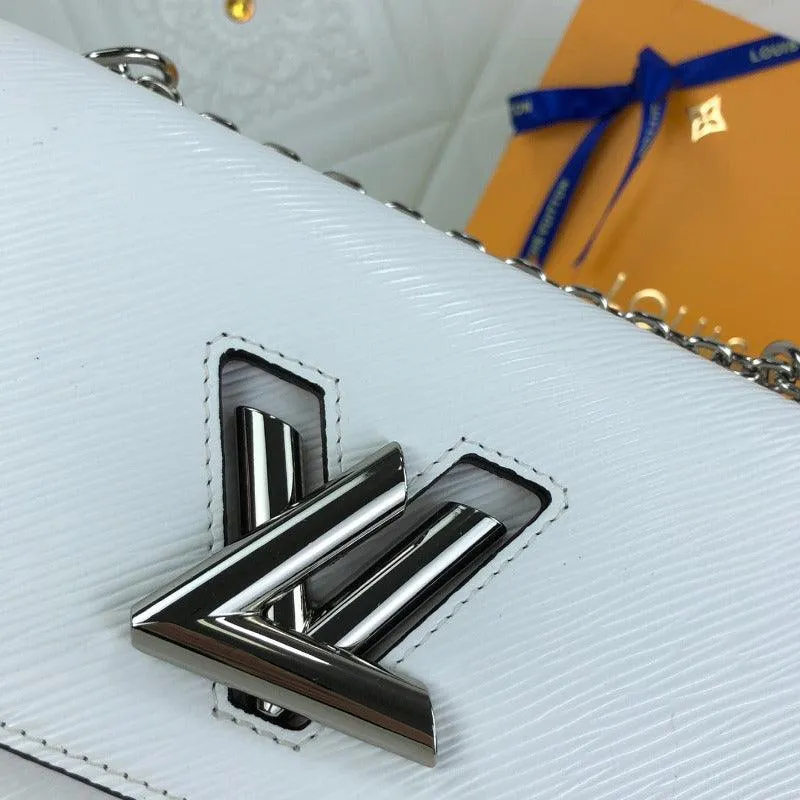 1984 - Twist Handbag With Chain White