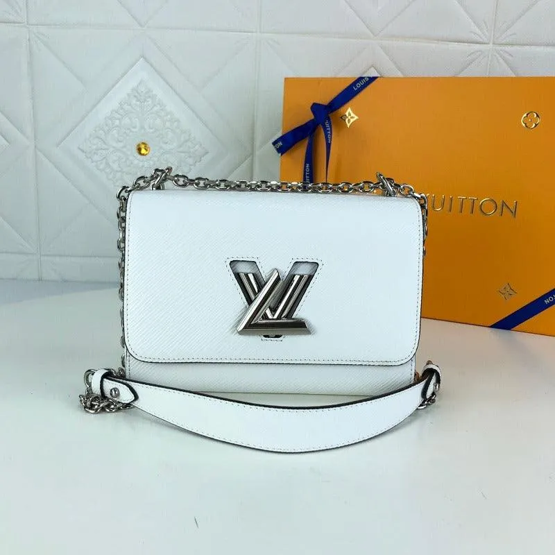 1984 - Twist Handbag With Chain White