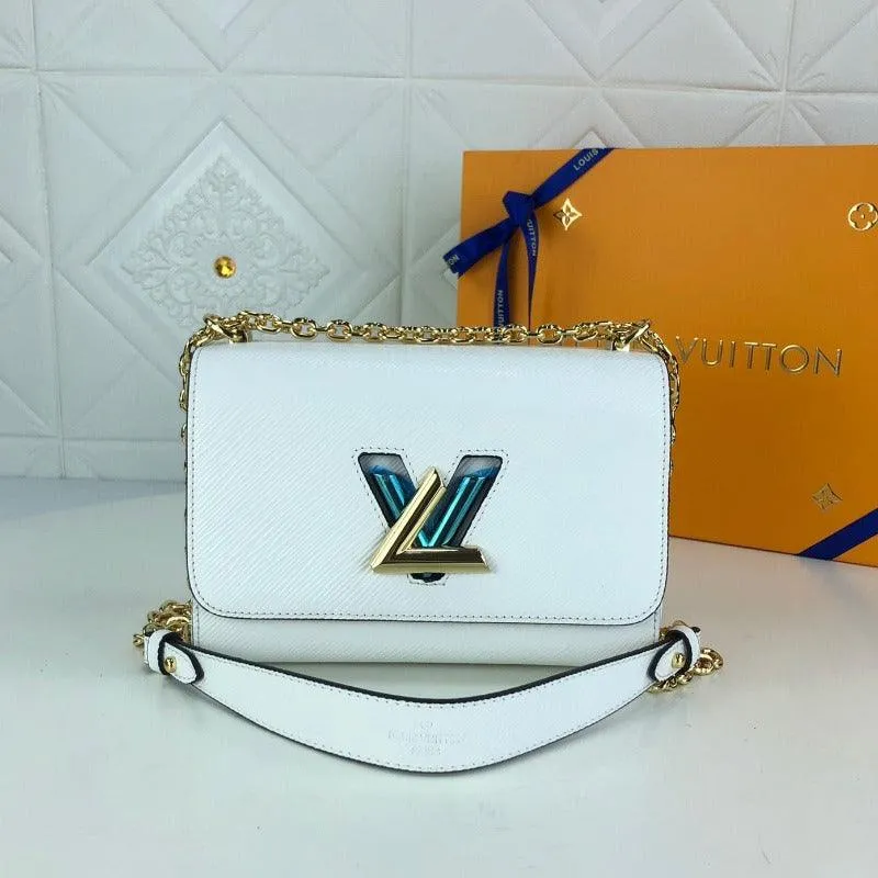 1984 - Twist Handbag With Chain White