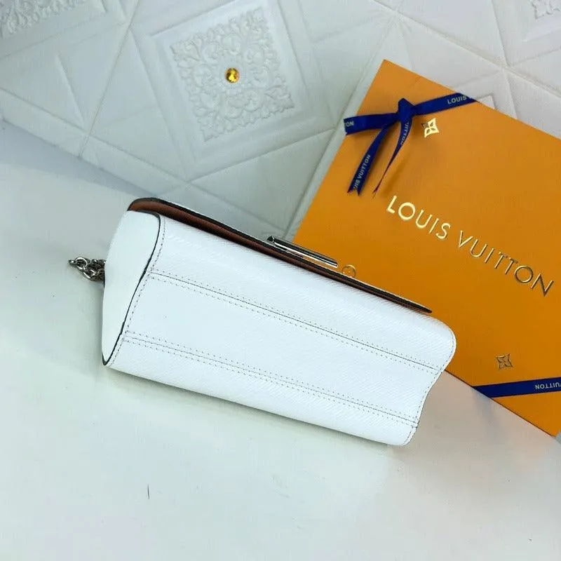 1984 - Twist Handbag With Chain White