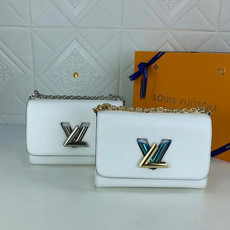 1984 - Twist Handbag With Chain White