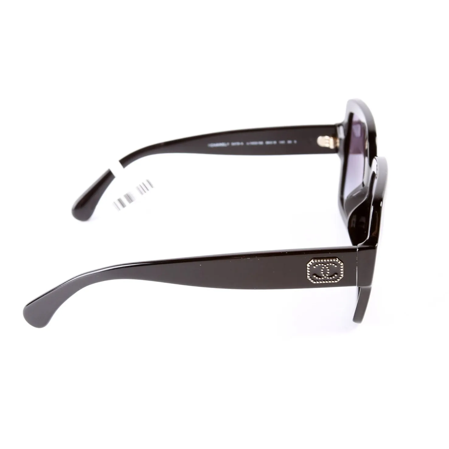 5479-A Oversized Square Acetate Sunglasses Black
