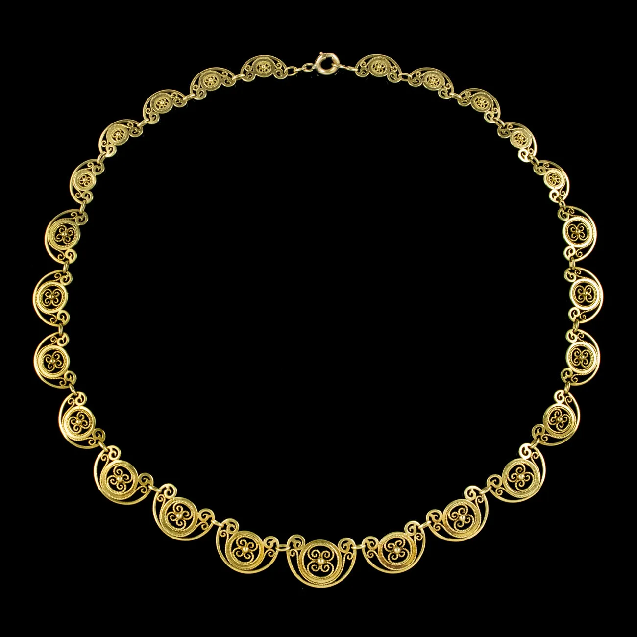 Antique Victorian 18ct Gold Chain Necklace Circa 1900