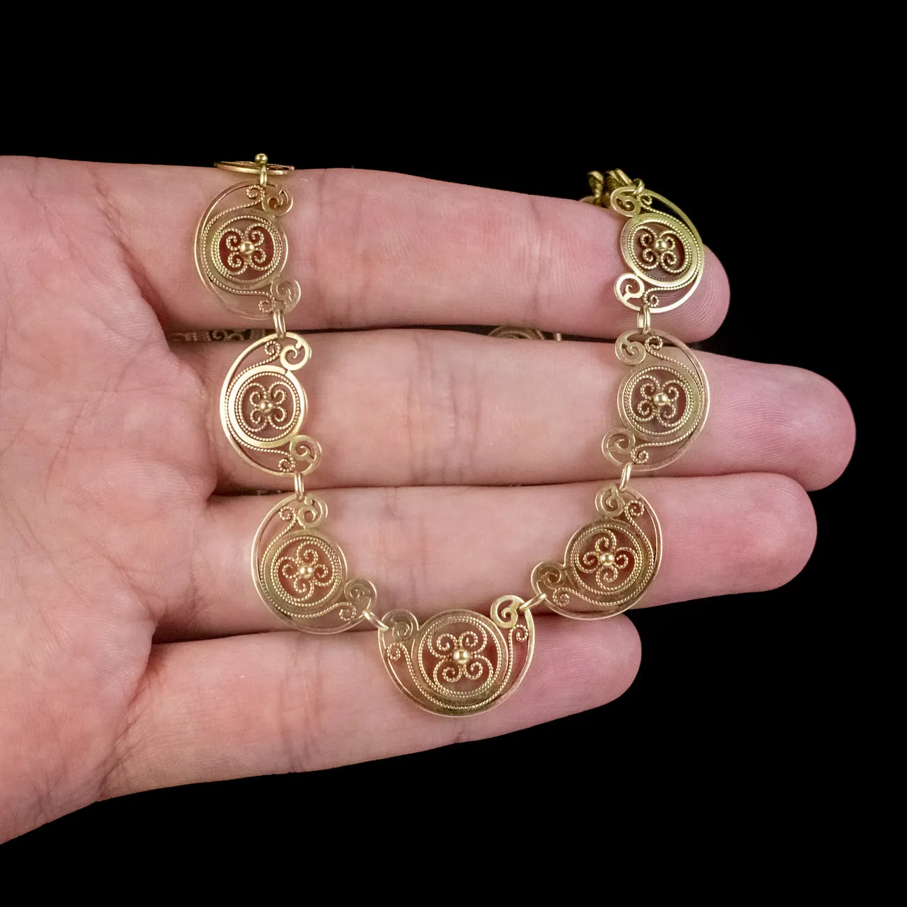 Antique Victorian 18ct Gold Chain Necklace Circa 1900