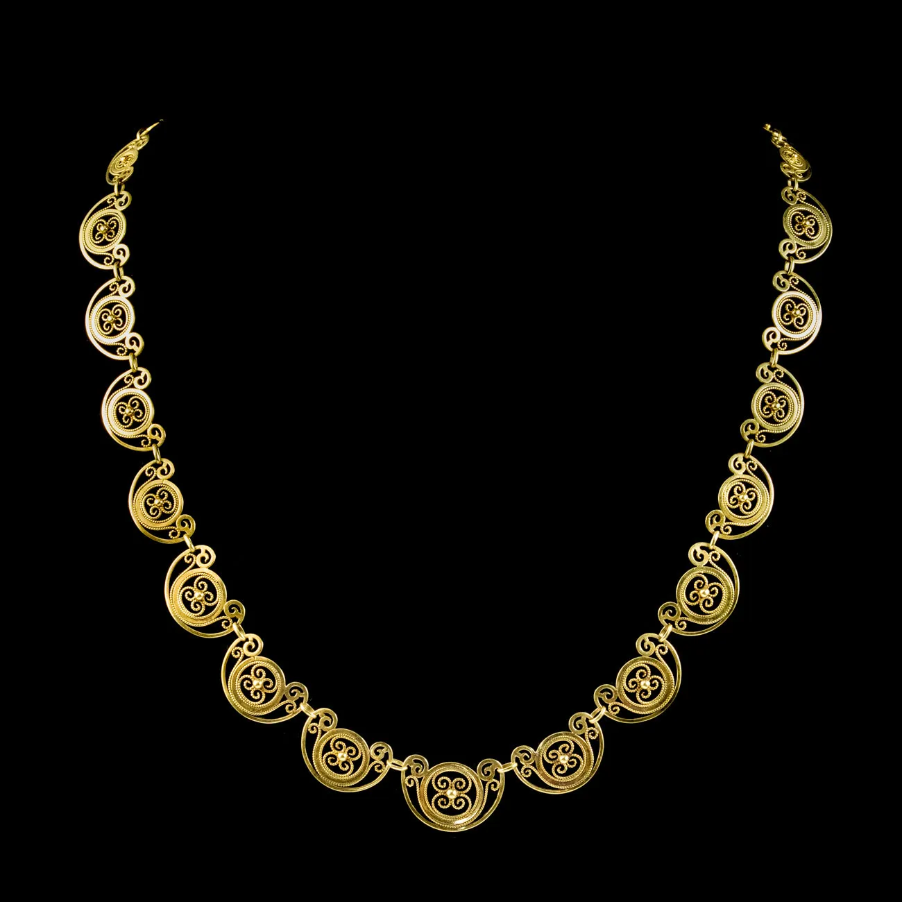 Antique Victorian 18ct Gold Chain Necklace Circa 1900