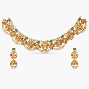 Balaji Antique Temple Necklace Set