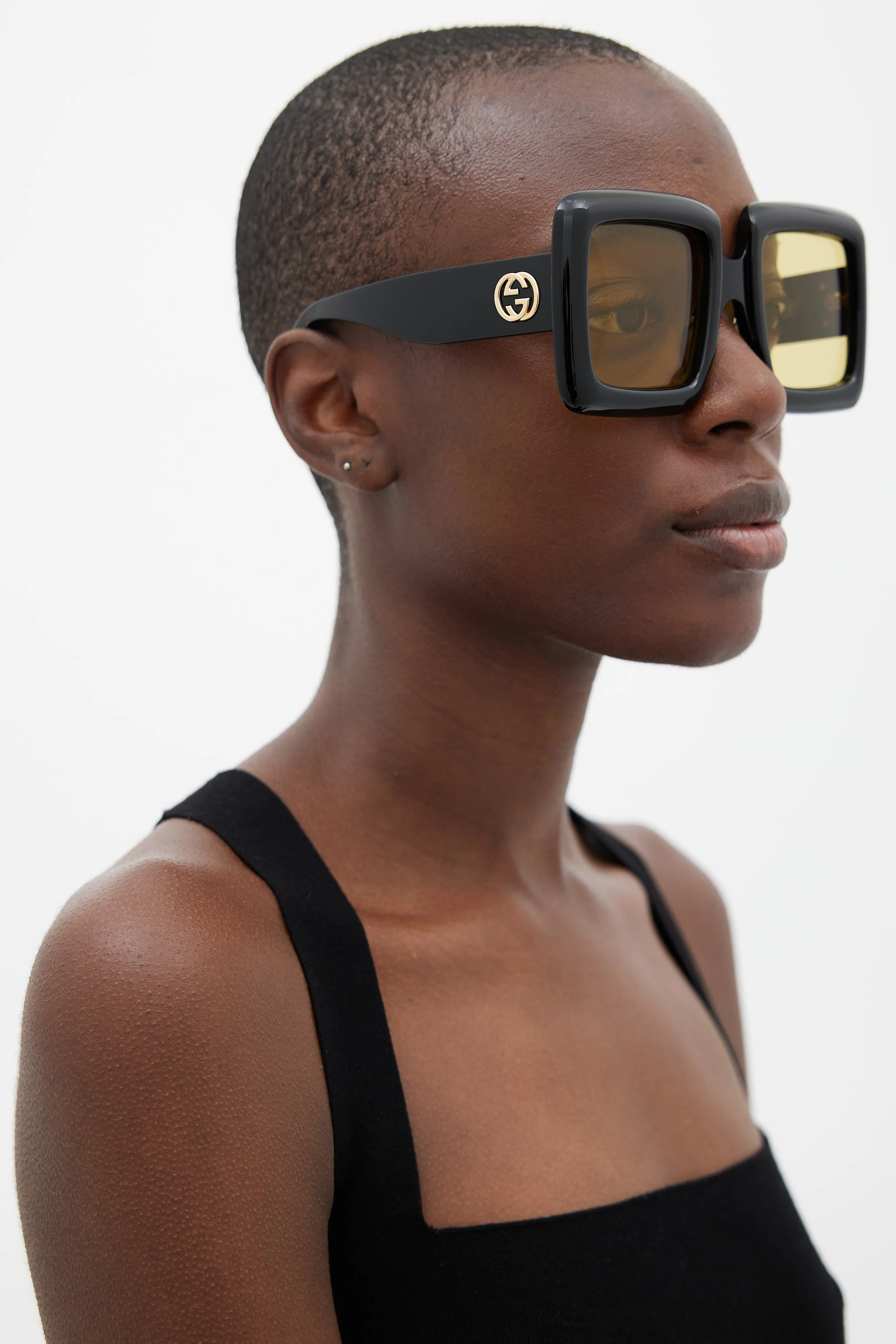 Black GG0783S Oversized Square Sunglasses