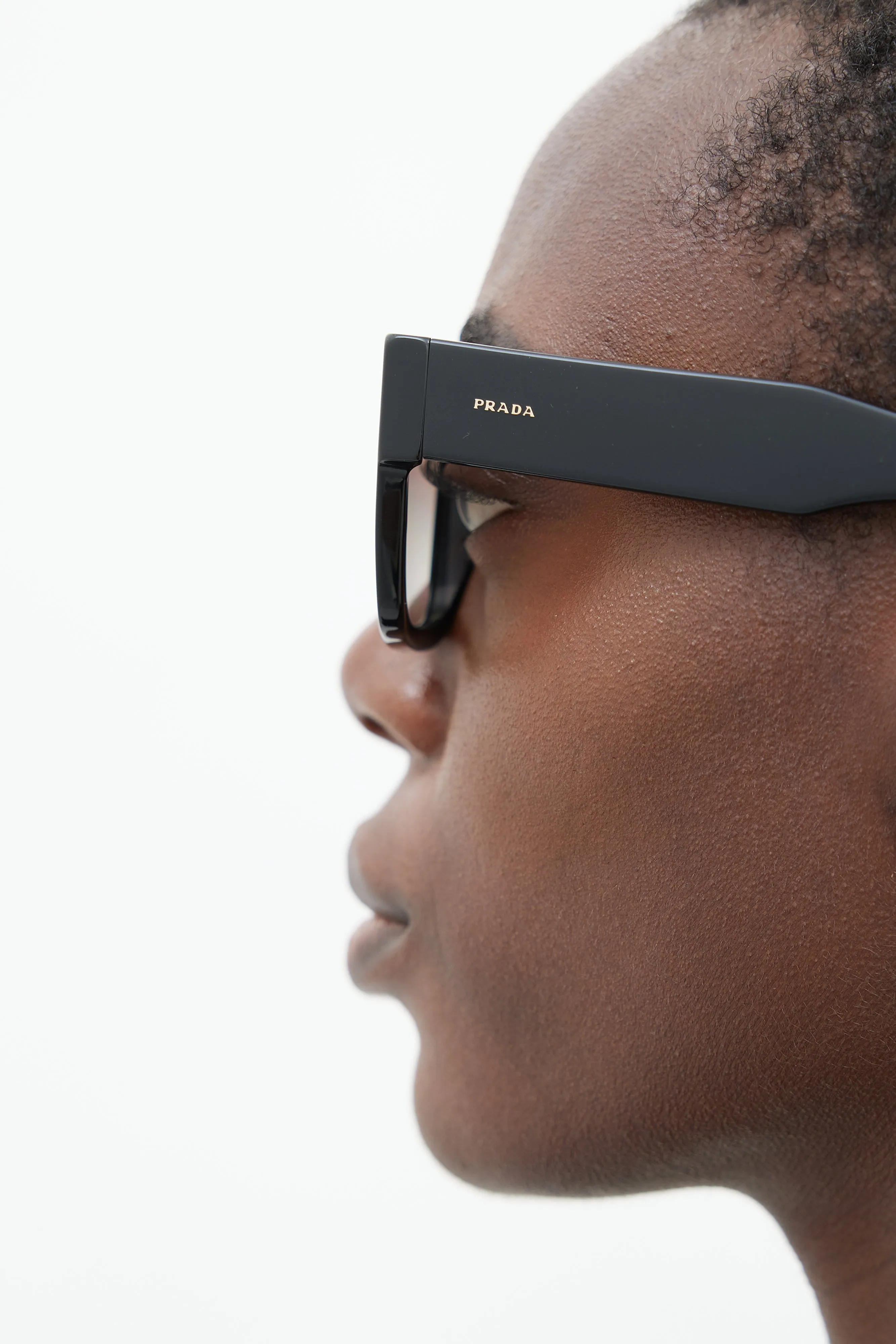 Black SPR28P Square Sunglasses