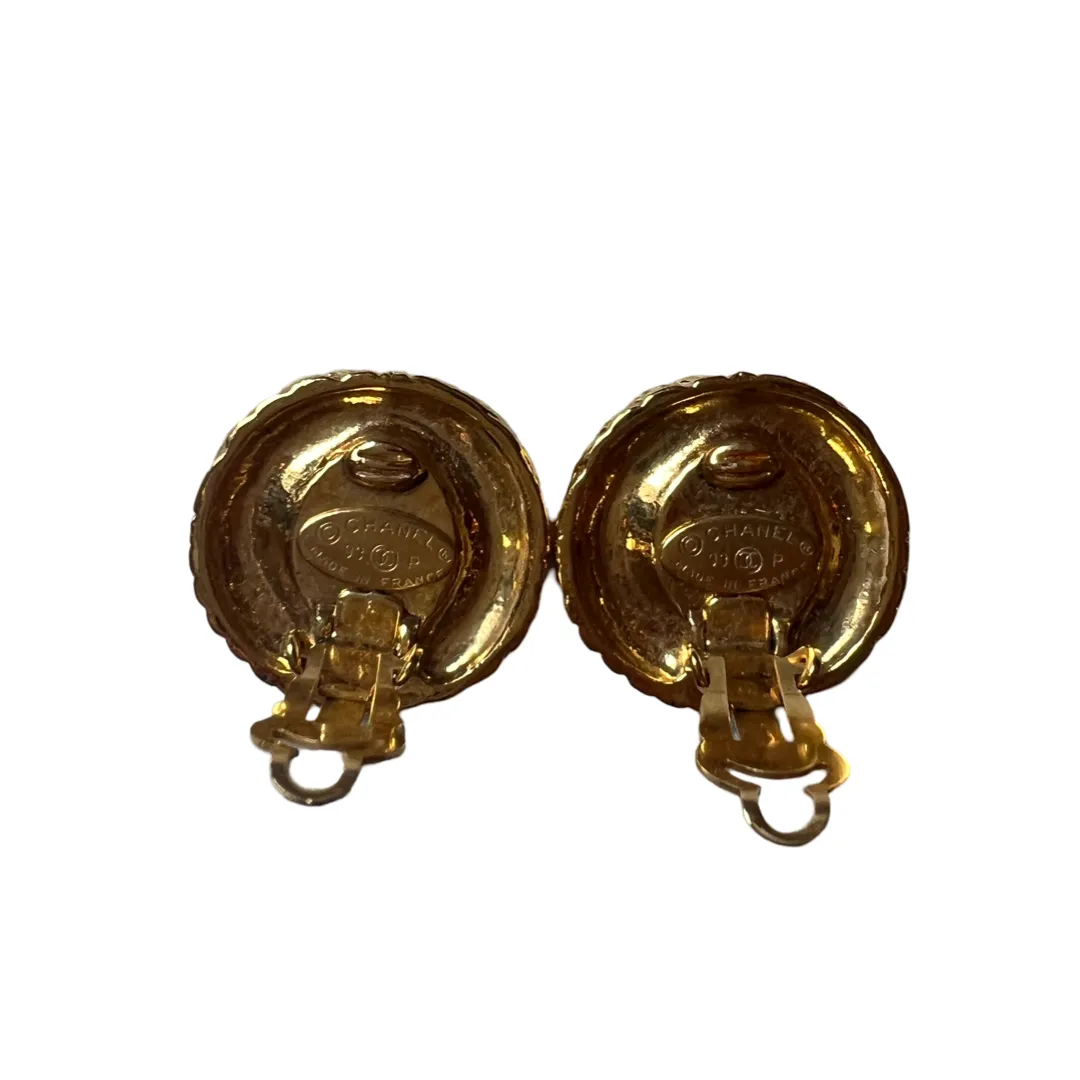 Chanel Vintage Button Earrings