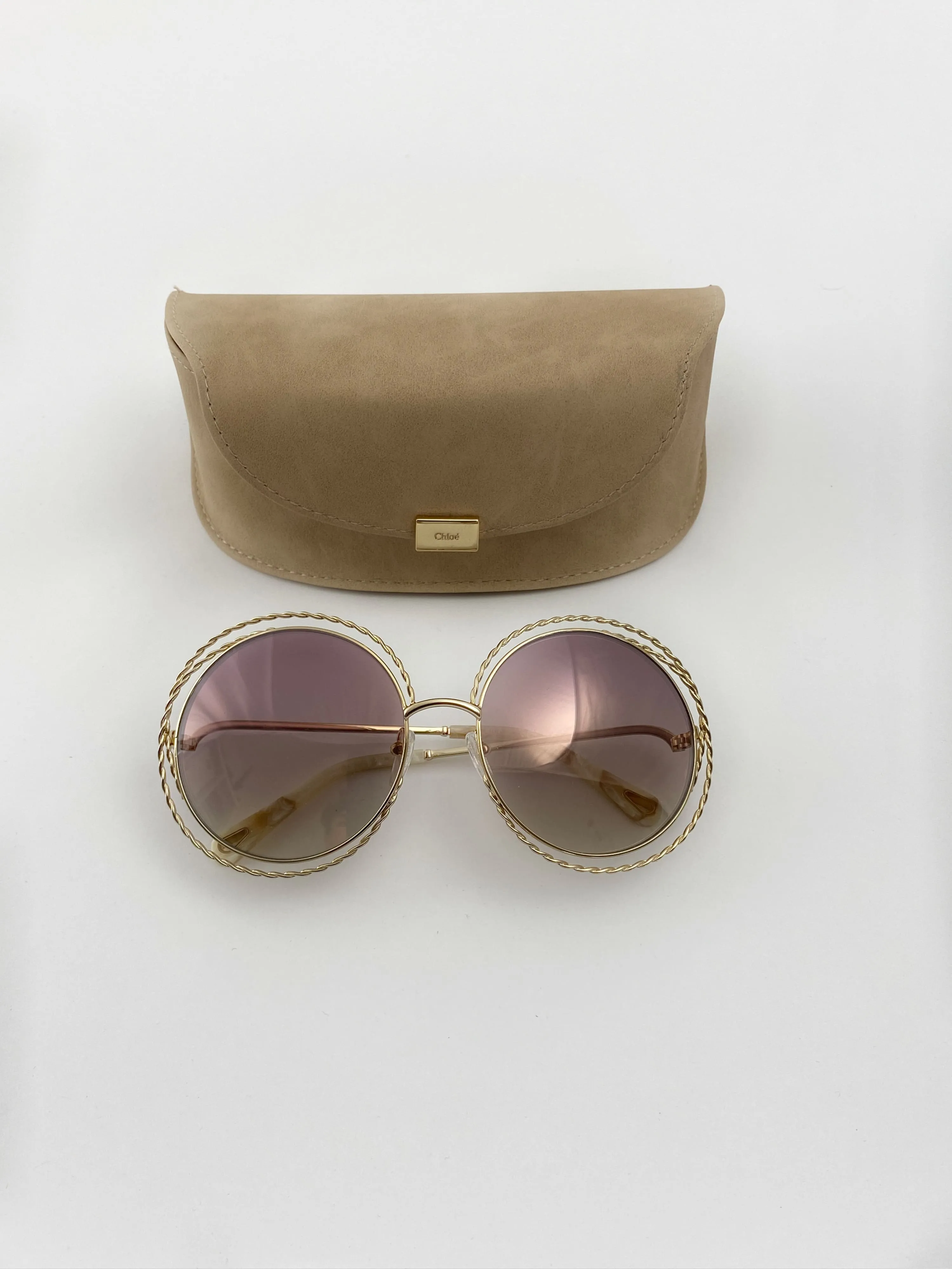 Chloé Sunglasses Nickel gold chains CE114ST 810