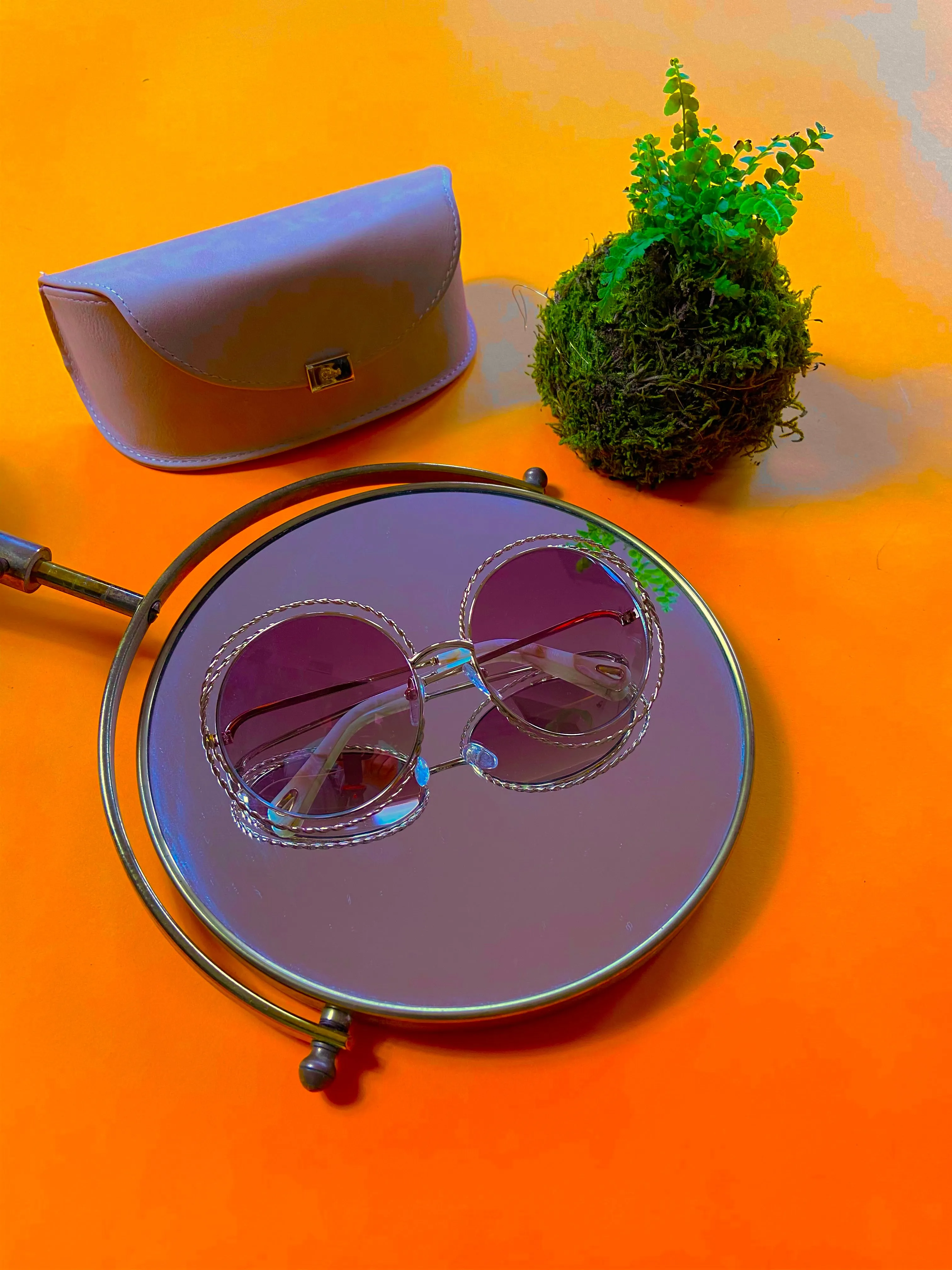 Chloé Sunglasses Nickel gold chains CE114ST 810