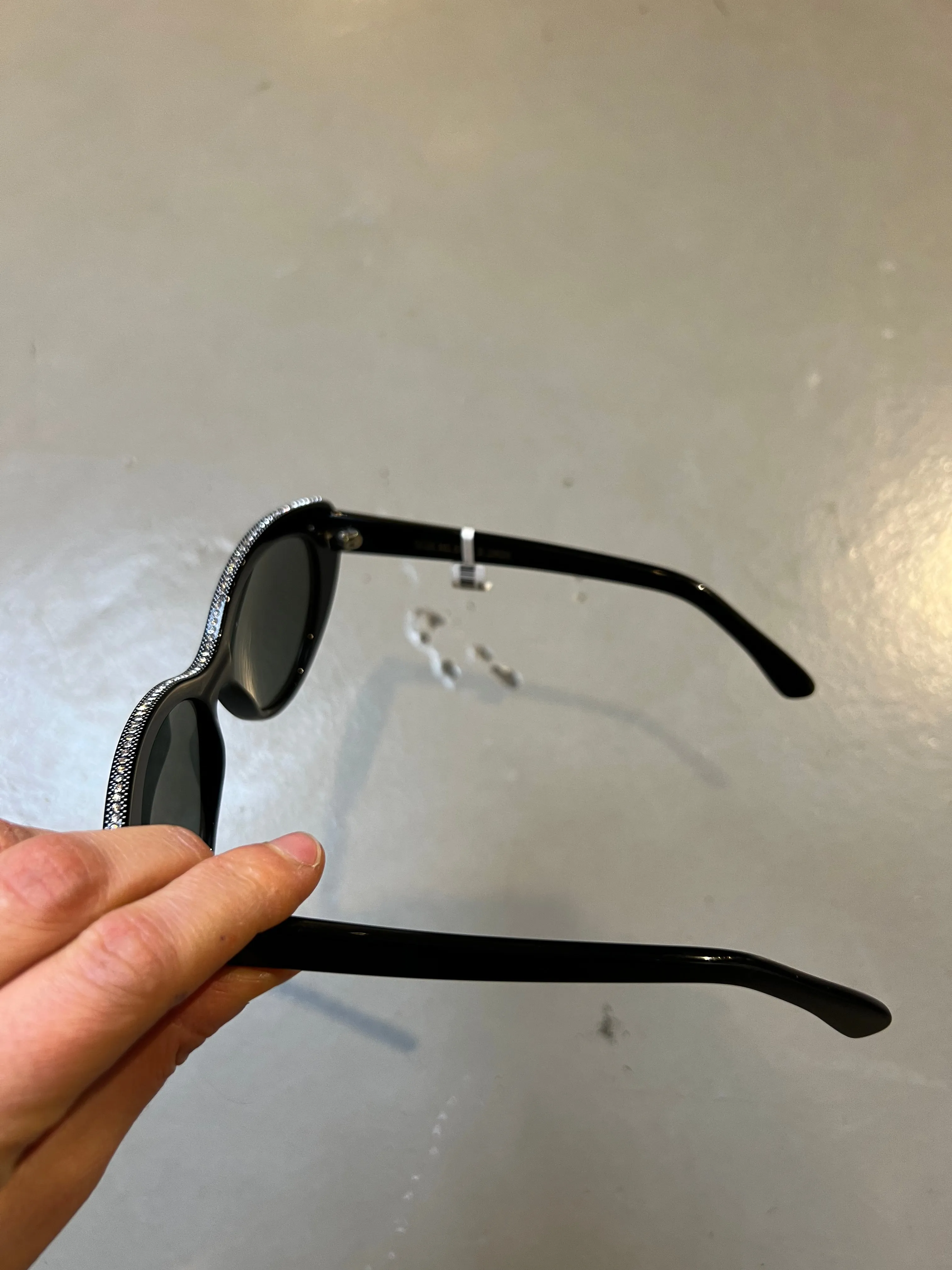 Cutler and Gross Sunglasses Black Glitter