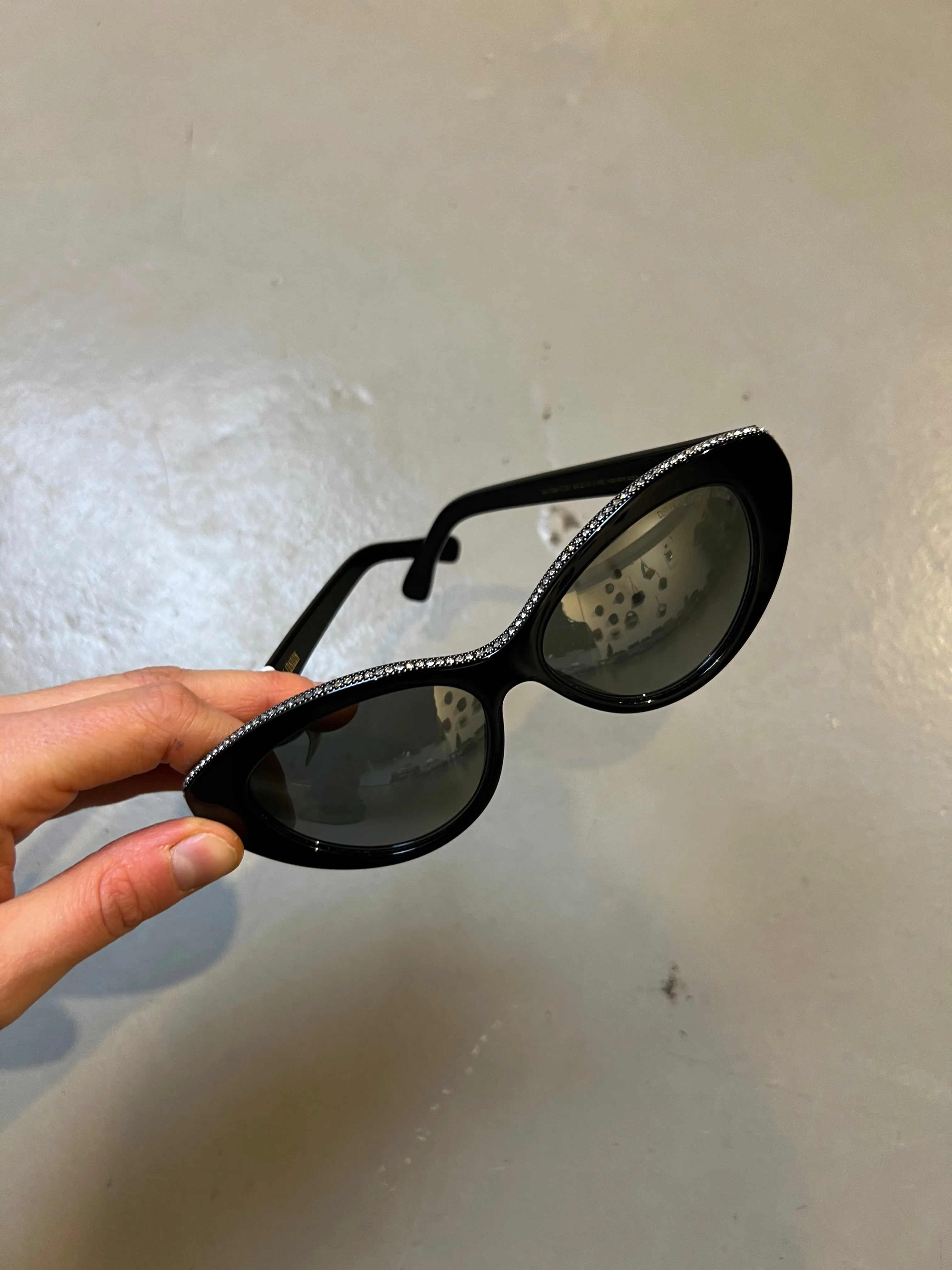 Cutler and Gross Sunglasses Black Glitter