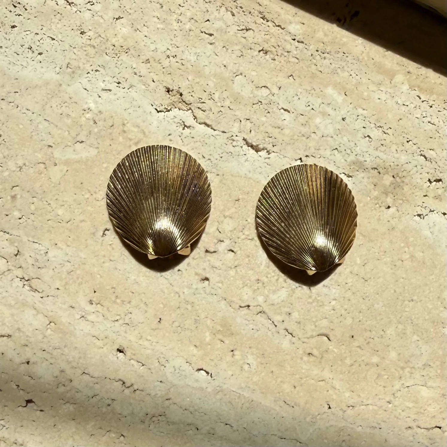Dior Vintage Seashell Earrings