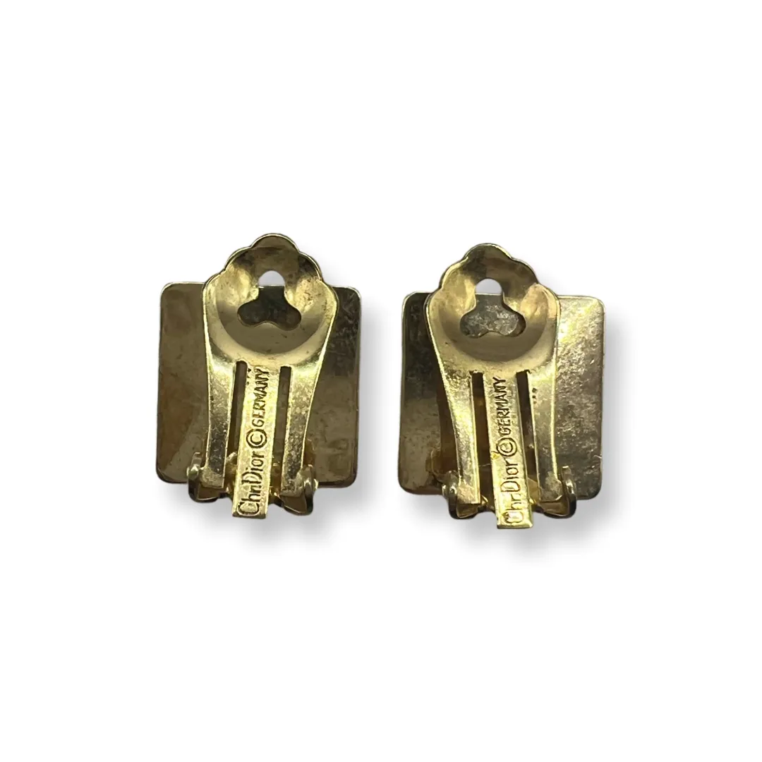 Dior Vintage Square Earrings