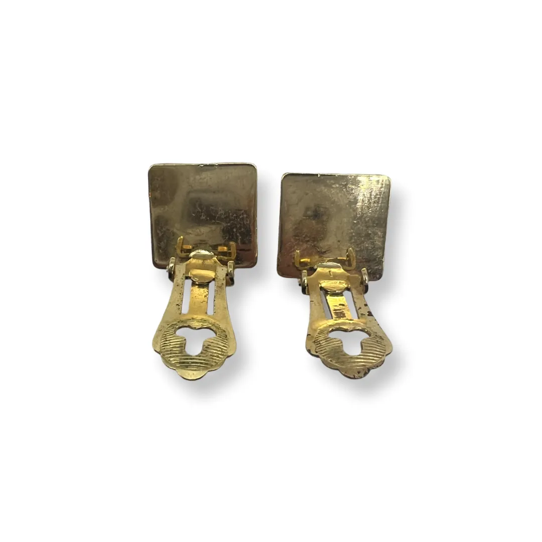 Dior Vintage Square Earrings