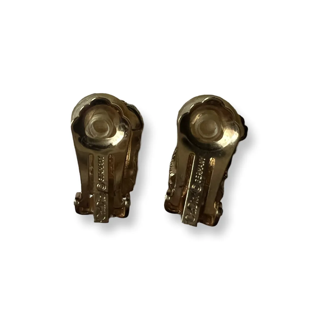 Dior Vintage Textured Earrings
