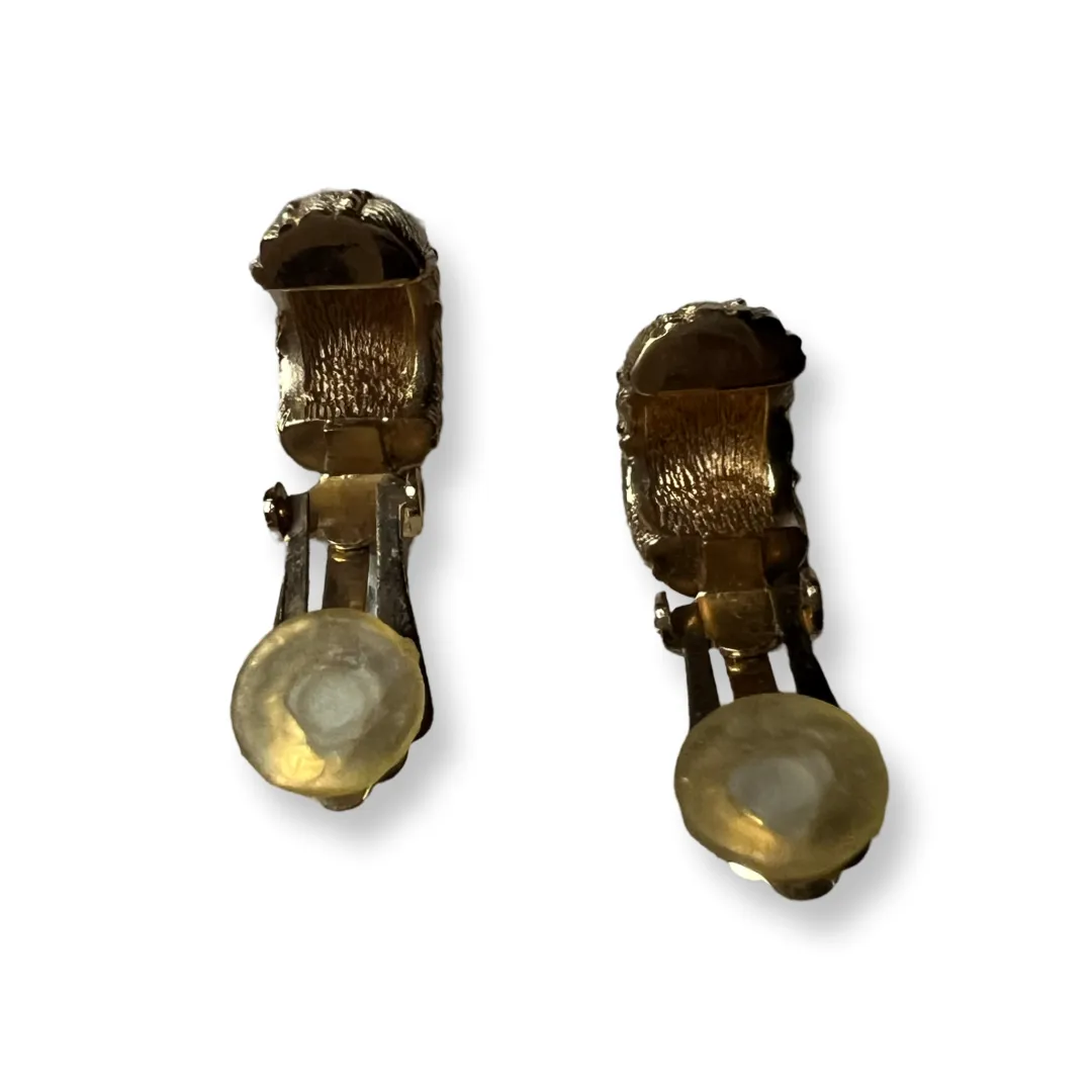 Dior Vintage Textured Earrings