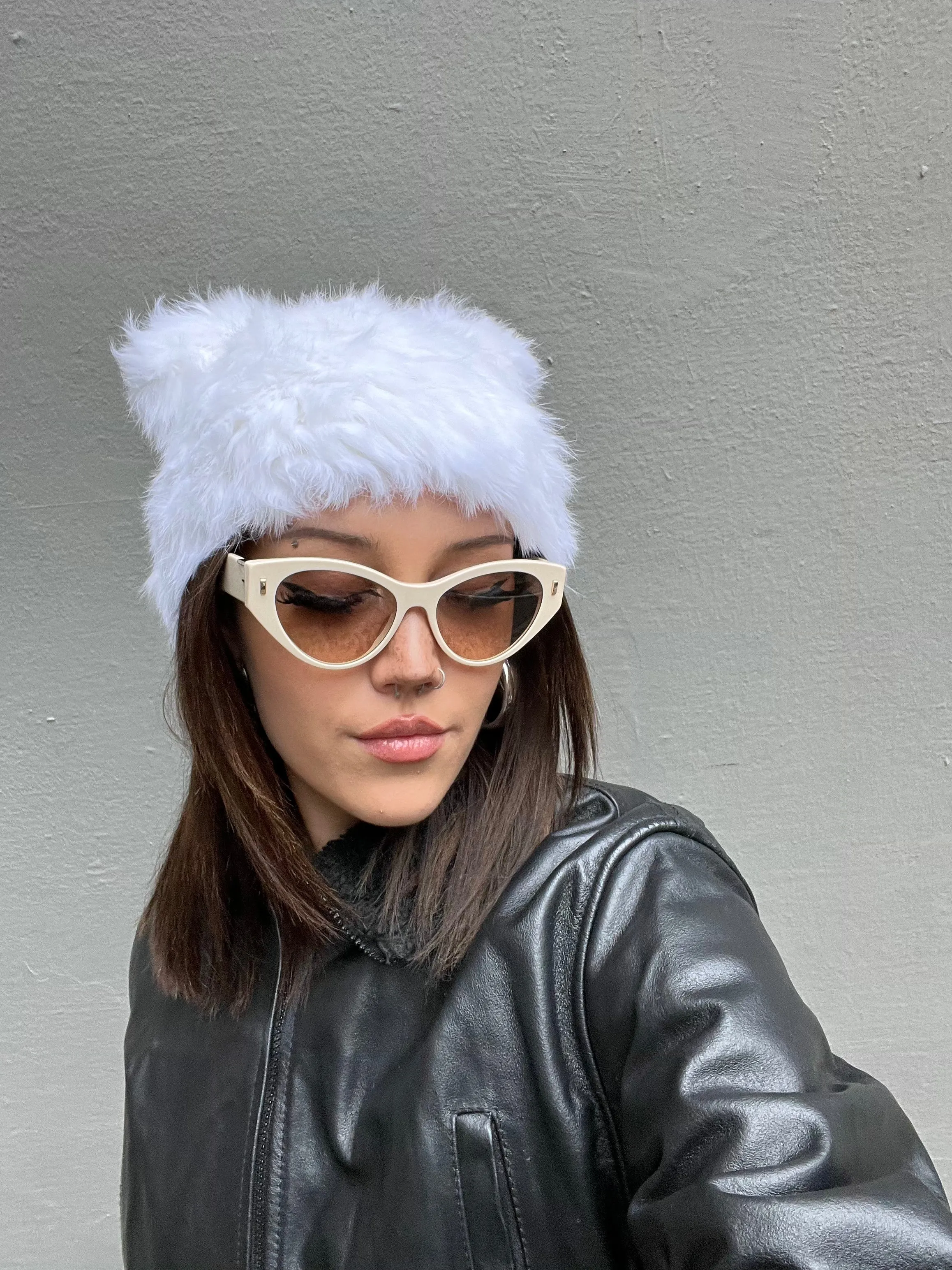 Fendi Beige Cateye Sunglasses