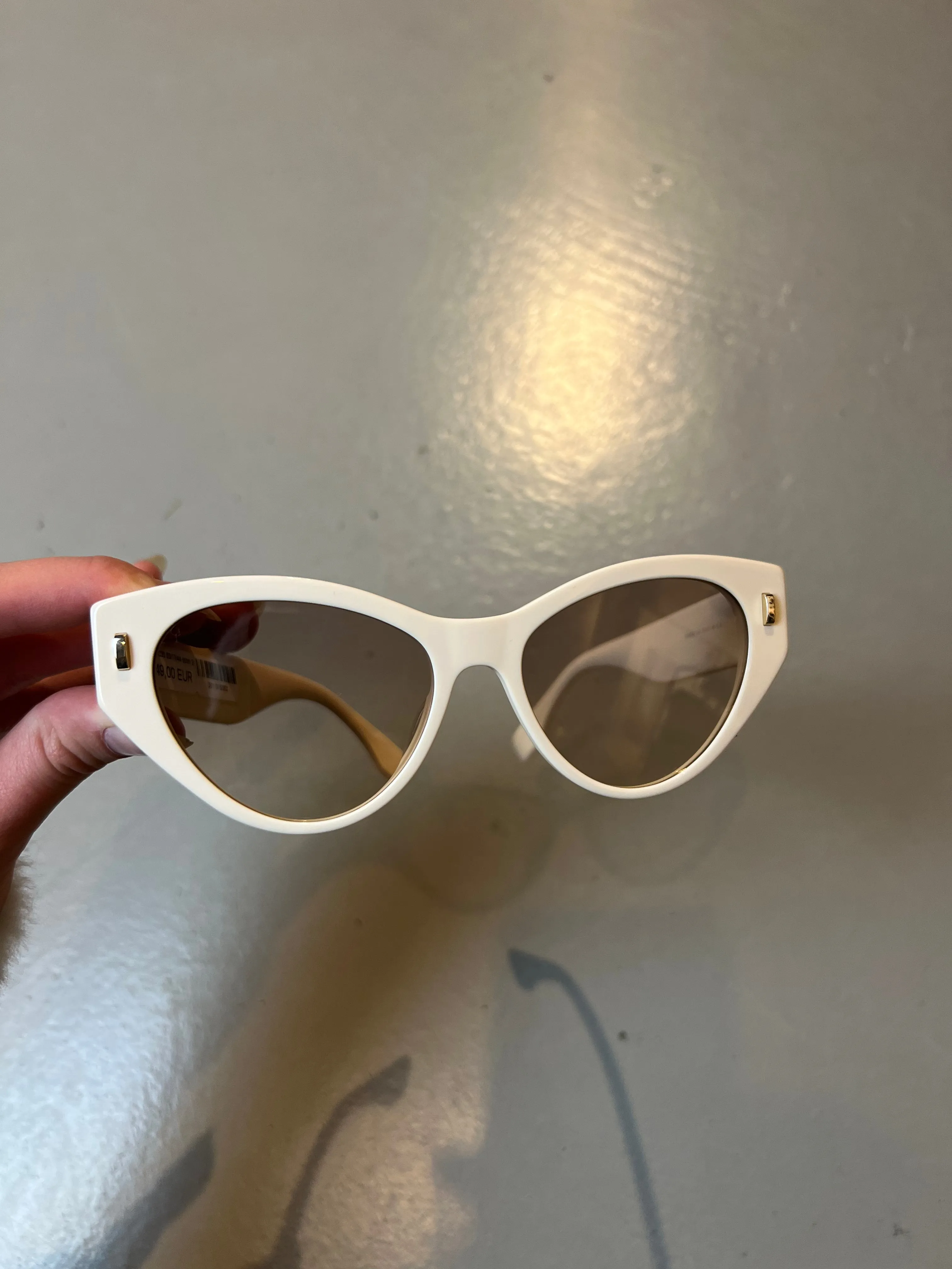 Fendi Beige Cateye Sunglasses