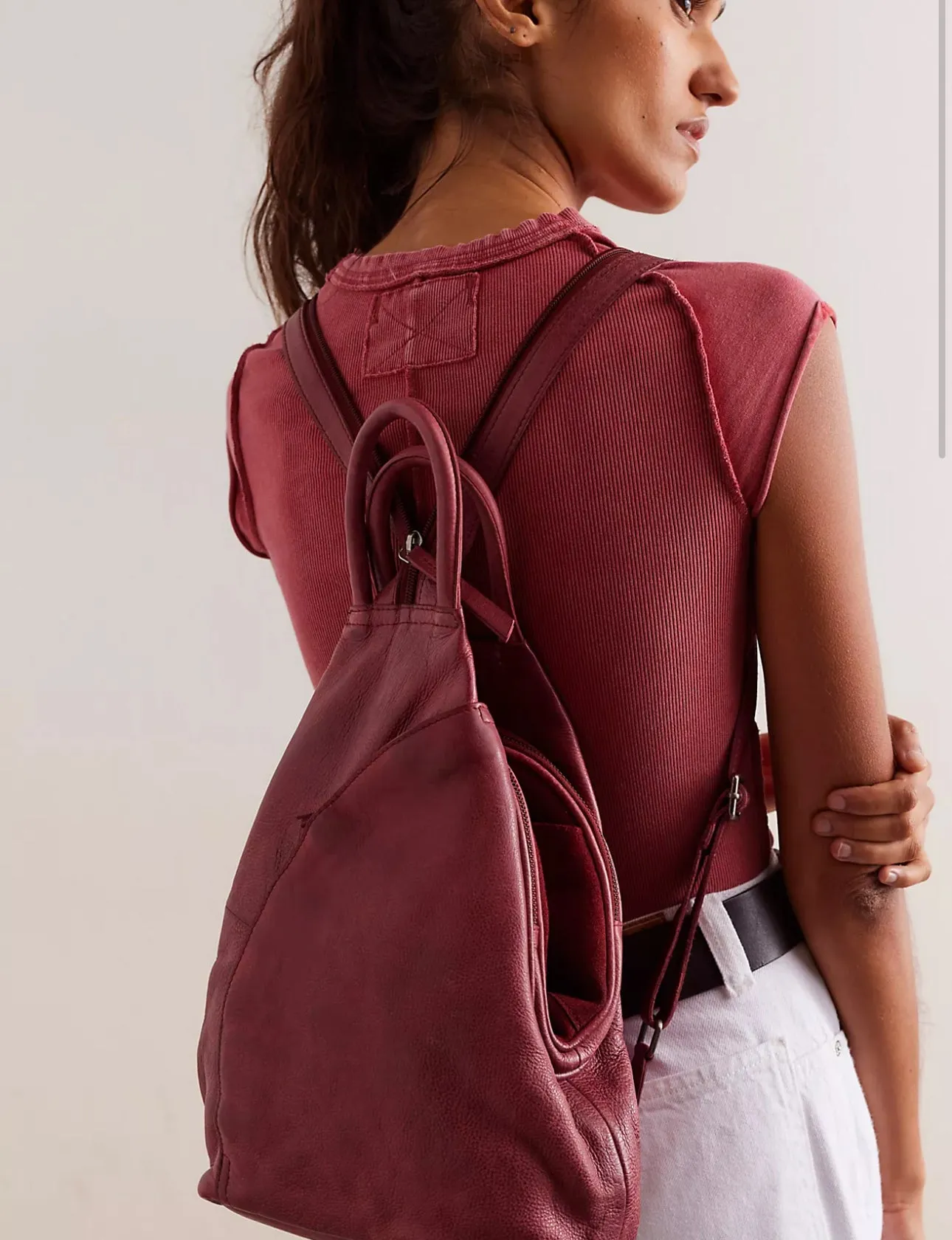 FREE PEOPLE WTF LEATHER SOHO CONVERTIBLE