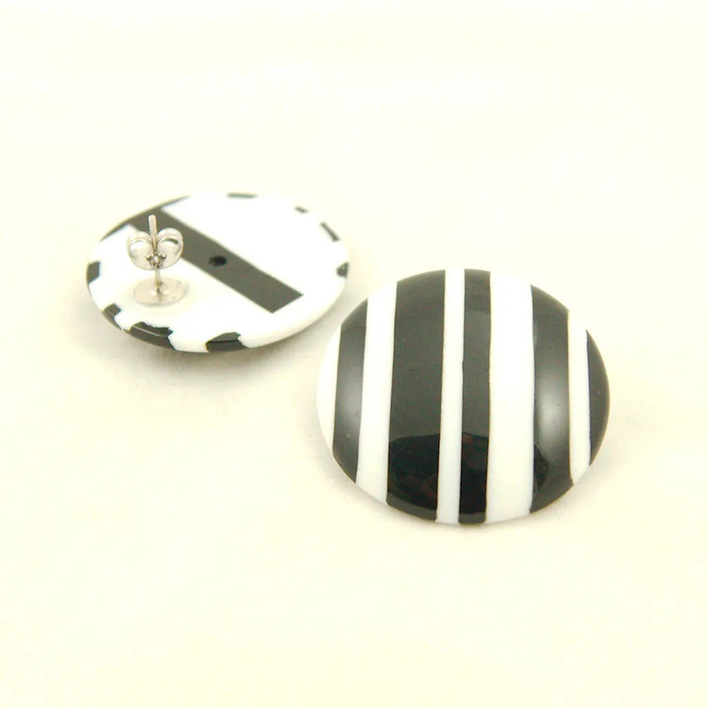 Large Stripe Celebrate Earrings