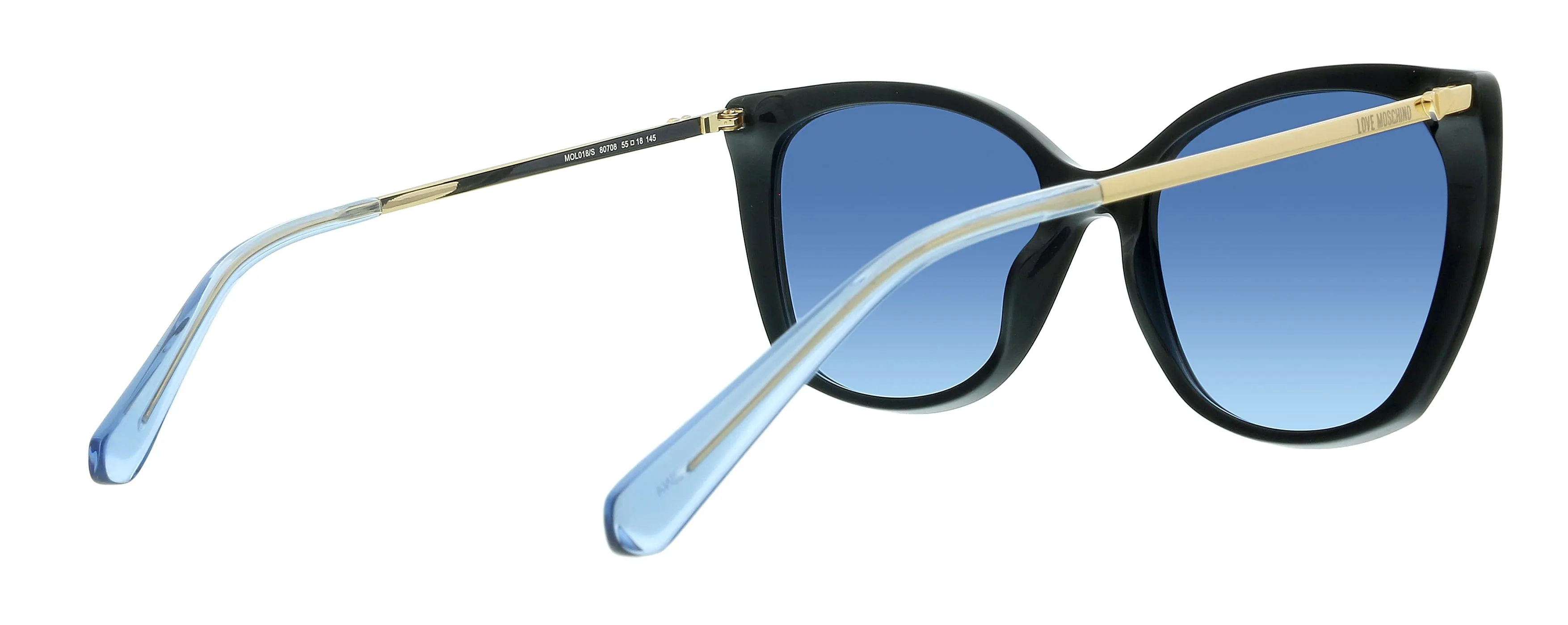 Love Moschino MOL018/S 08 0807 Black Square Sunglasses