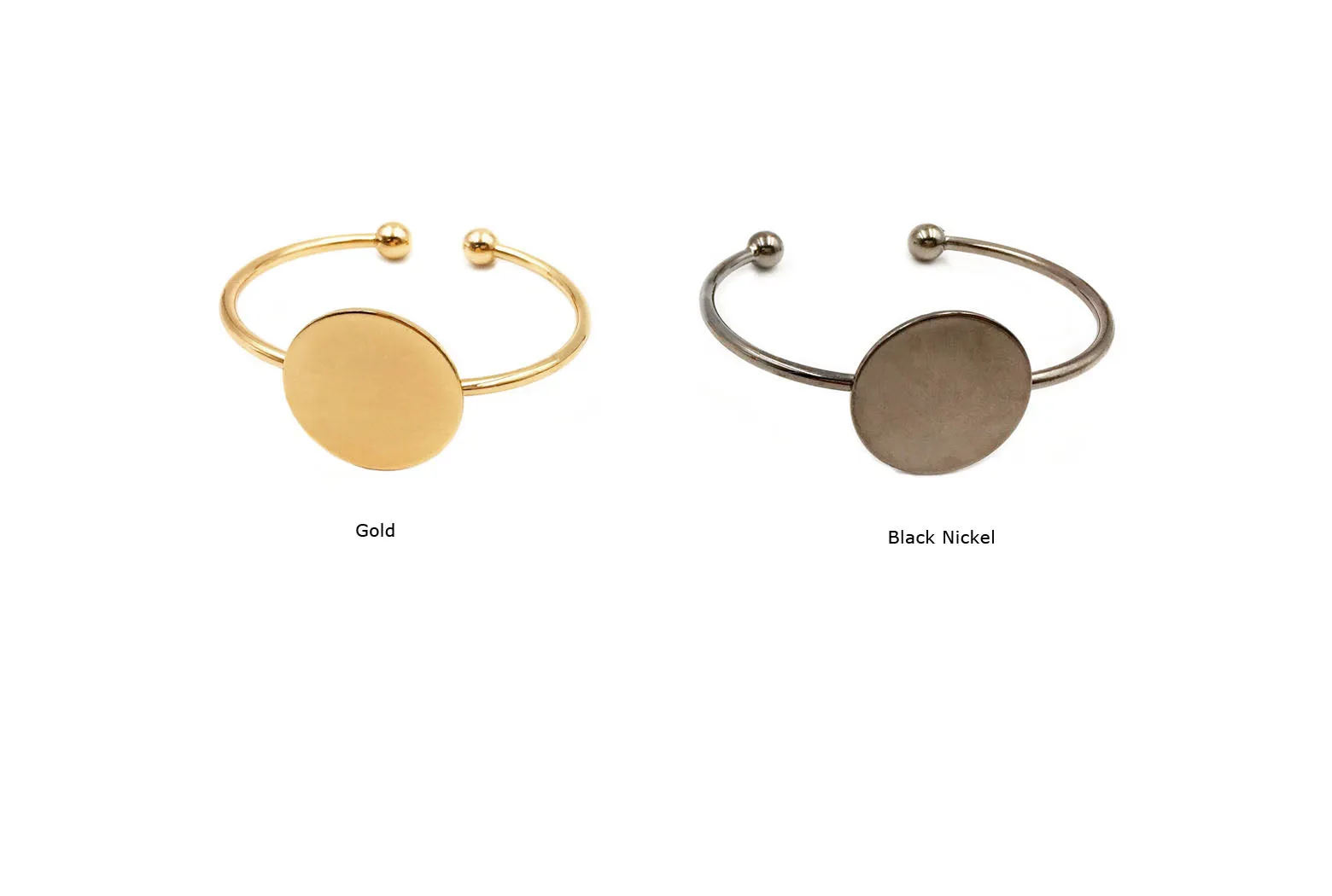 MP3508 Cuff With 25MM Round Plate Design