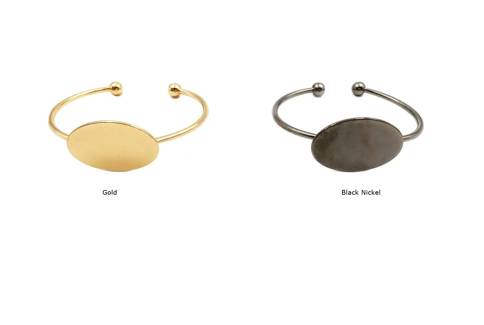 MP3511 Cuff With Oval Plate Design