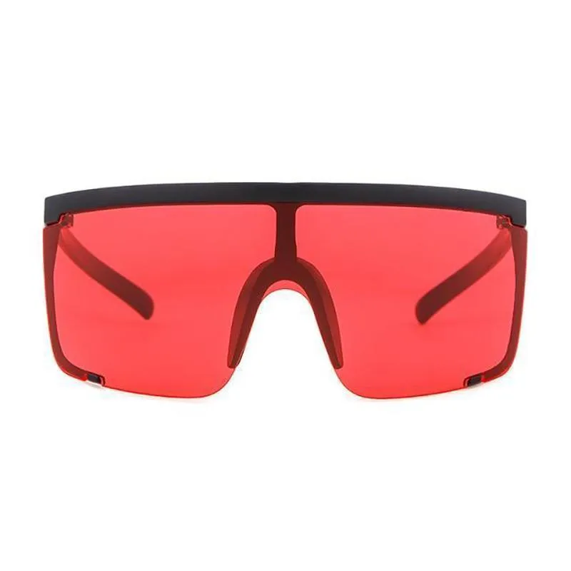 Onepiece Curved Shield Sunglasses