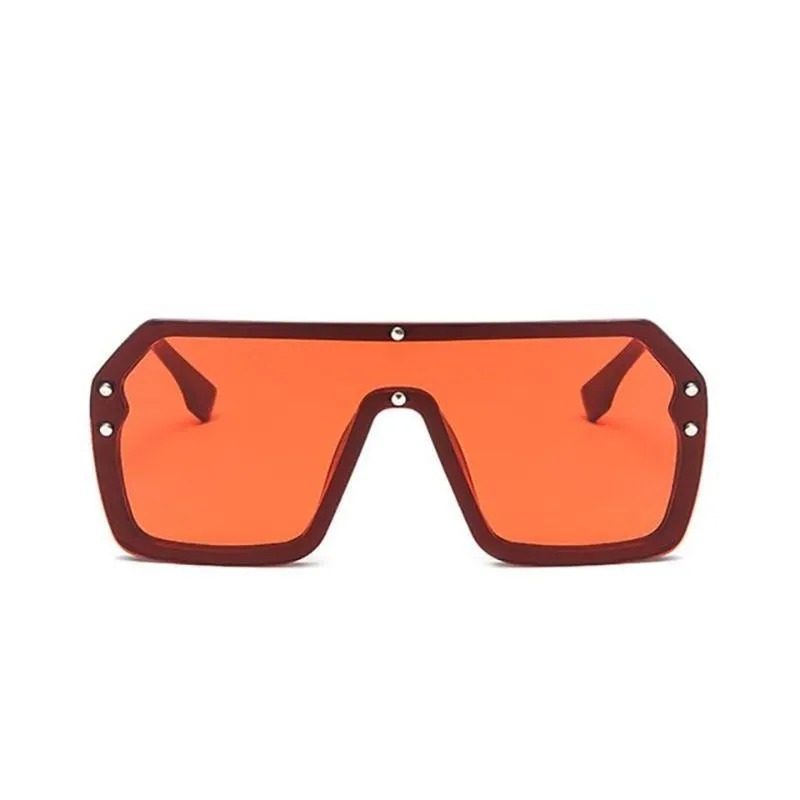 Oversized Retro Square Frame Transparent Sunglasses