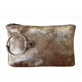 Ring Clutch - Soft Brown Metallic