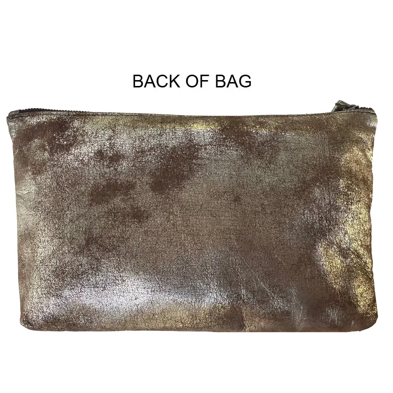 Ring Clutch - Soft Brown Metallic