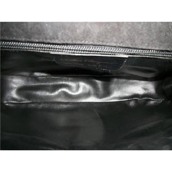 Salvatore Ferragamo Vintage Designer Purses Black Patent Leather Cross Body Bag