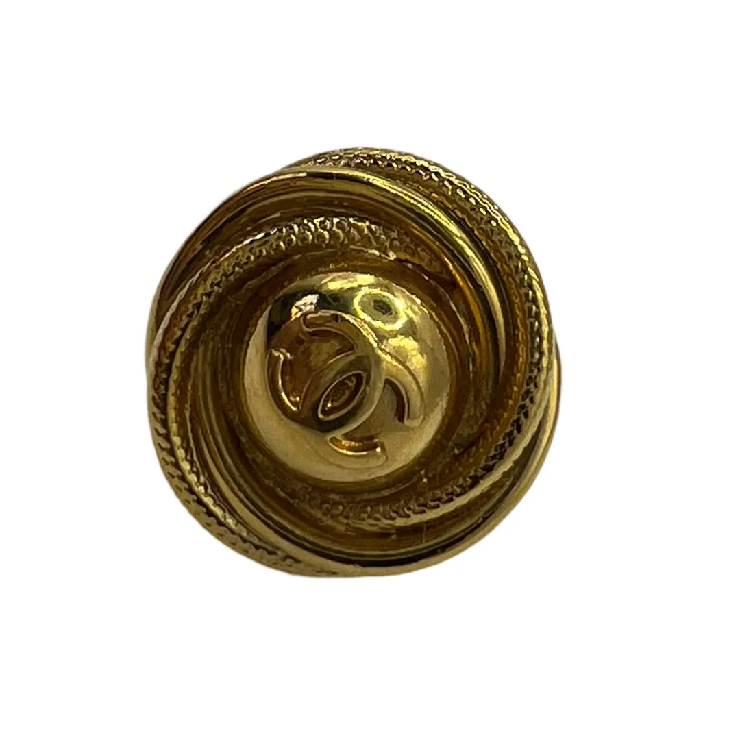 Vintage Chanel Round Edge Earrings