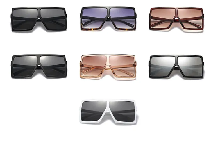 Vintage Oversized Square Sunglasses