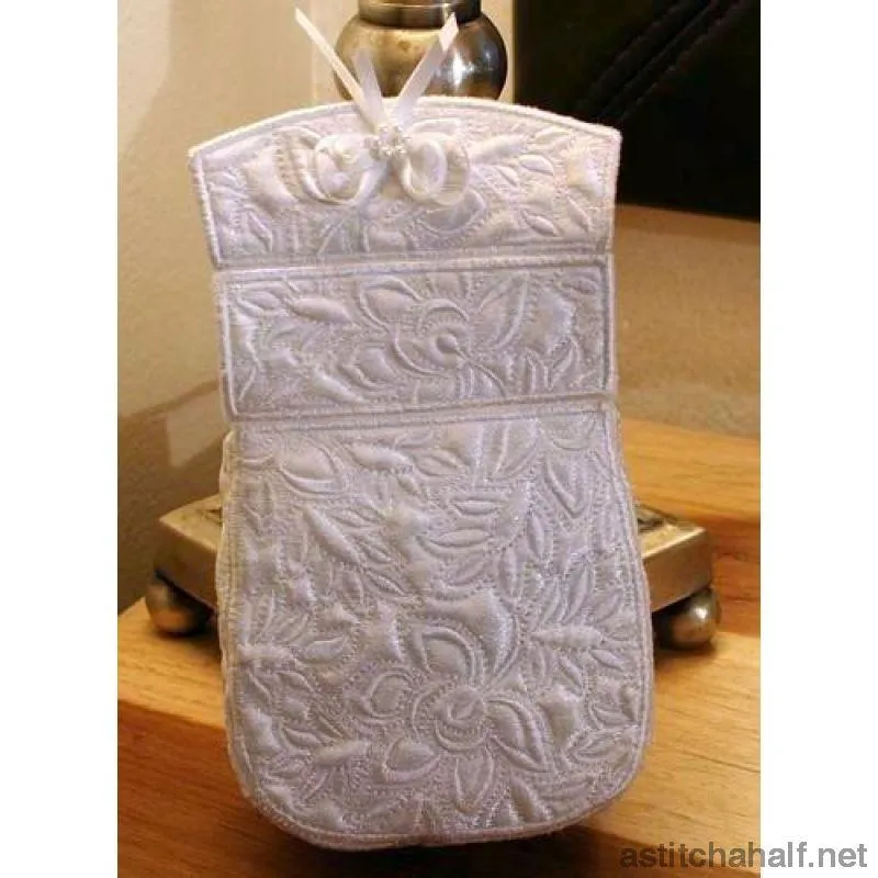 Whispers in White Clutch Purses