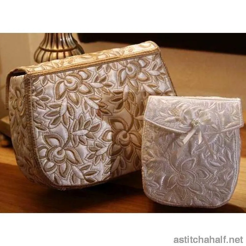 Whispers in White Clutch Purses