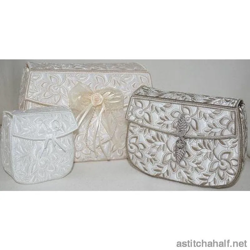 Whispers in White Clutch Purses